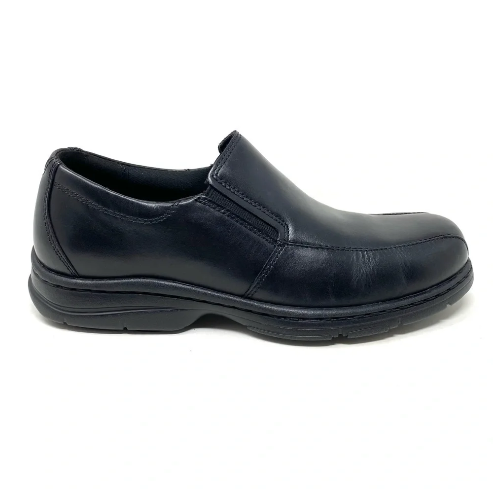 Dunham Men’s Blair Black Leather Slip On EXTRA WIDE